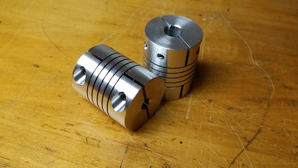 Fancy aluminum couplers.